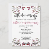 赤葉分岐写真60周年記念招待状 招待状 (正面)