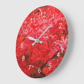 赤葉大のまわりに時計 ラージ壁時計 (傾斜)