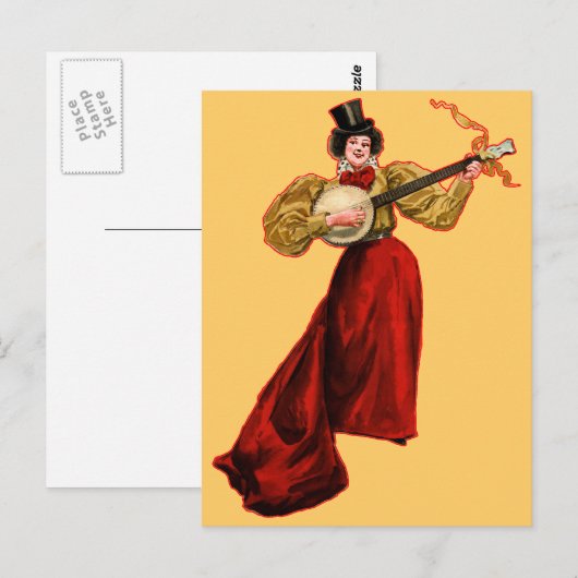 赤葉書入り ポストカード (正面/裏面)