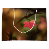 赤葉自然写真 ラージペーパーバッグ (正面)