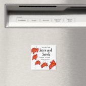 赤葉色、メープル葉色、秋の色 マグネット (インサイチュ (食洗機))