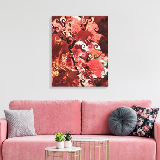 赤葉 キャンバスプリント (インサイチュ (リビング))