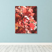 赤葉 キャンバスプリント (インサイチュ (ウッドフロア))