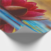 赤蓮花山水禅 ラッピングペーパー (角)