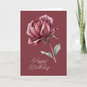 赤薔薇の誕生日 カード (正面)