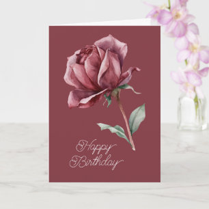 赤薔薇の誕生日 カード