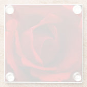 赤薔薇の黄銅環 ガラスコースター (裏面)