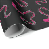 赤蛇の手描きイラストレーションシームレスパターン ラッピングペーパー (ロールコーナー)