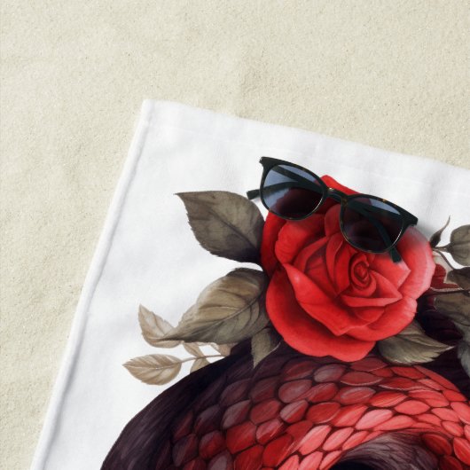 赤蛇 ビーチタオル (インサイチュ)