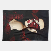 赤蝶の仮面舞踏会 キッチンタオル (横)