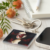 赤蝶の仮面舞踏会 キーホルダー (正面右)