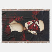 赤蝶の仮面舞踏会 スローブランケット (正面)