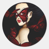 赤蝶の仮面舞踏会 ラウンドシール (正面)