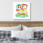 赤血の両腰のアメリカのクリスマス キャンバスプリント (インサイチュ (寝室))