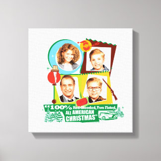 赤血の両腰のアメリカのクリスマス キャンバスプリント