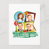 赤血の両腰のアメリカのクリスマス ポストカード (正面)