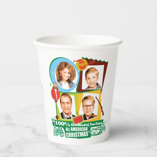 赤血の両腰のアメリカのクリスマス 紙コップ (正面)