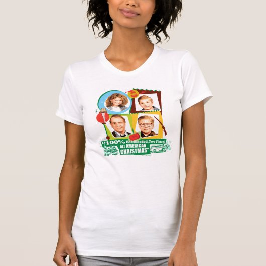 赤血の、握手の、全米のクリスマス Tシャツ (正面)