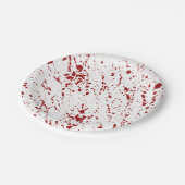 赤血フェイクスパッタハローウィンパーティ ペーパープレート (アングル)