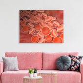 赤血球を持つ動脈の内側 キャンバスプリント (インサイチュ (リビング))