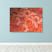 赤血球を持つ動脈の内側 キャンバスプリント (インサイチュ (ウッドフロア))