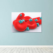 赤血球血小板1 キャンバスプリント (インサイチュ (ウッドフロア))