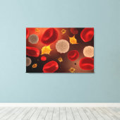 赤血球血小板2 キャンバスプリント (インサイチュ (ウッドフロア))