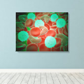 赤血球赤血球貧血 キャンバスプリント (インサイチュ (ウッドフロア))