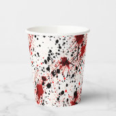 赤血球（ばちゃばちゃ）跳ねる模様 紙コップ (左)