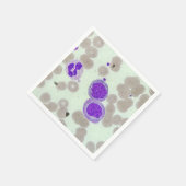 赤血球wbcsスライド顕微鏡血液検査 スタンダードカクテルナプキン (角)