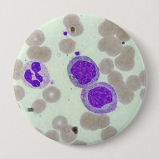 赤血球wbcsスライド顕微鏡血液検査 缶バッジ
