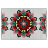 赤裁断ボードのマンダラパターン02 カッティングボード (正面)