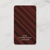 赤褐色のクリエイティブ・コンサルタント・マネージャ 名刺 (正面)