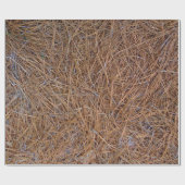 赤褐色の松の葉の写真 ラッピングペーパー (フラット)