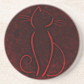 赤褐色の猫 | Zazzle_Growshop。 コースター
