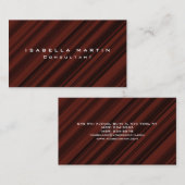 赤褐色モダントレンディーユニーククリエイティブ 名刺 (正面/裏面)