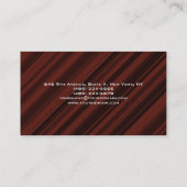 赤褐色モダントレンディーユニーククリエイティブ 名刺 (裏面)