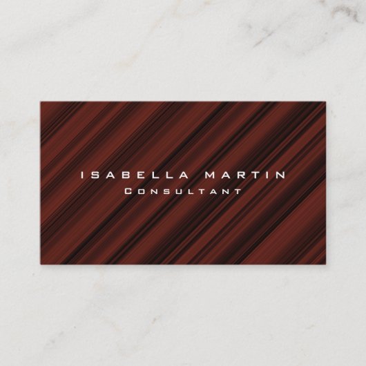 赤褐色モダントレンディーユニーククリエイティブ 名刺 (正面)