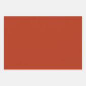 赤褐色無地の ラッピングペーパーシート (正面2)