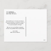 赤親愛サンタペットの写真クリスマスを説明しよう シーズンポストカード (裏面)