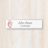 赤解剖学的ハート心臓病学 サインプレート (正面)