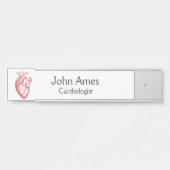 赤解剖学的ハート心臓病学 サインプレート (正面)