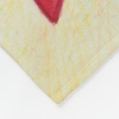 赤認識度リボンエンジェル血がん毛布 フリースブランケット (角)