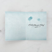 赤誕生日自転車花籠 カード (内部)