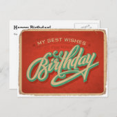 赤誕生日 ポストカード (正面/裏面)