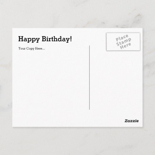 赤誕生日 ポストカード (裏面)