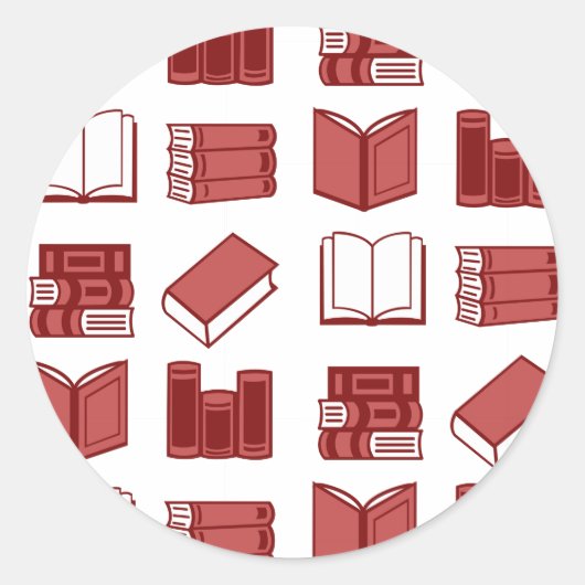 赤読本の書柄 ラウンドシール (正面)