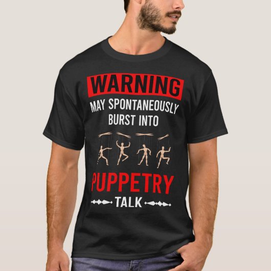 赤警告人形 Tシャツ (正面)
