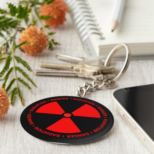 赤警告線 キーホルダー (側面)