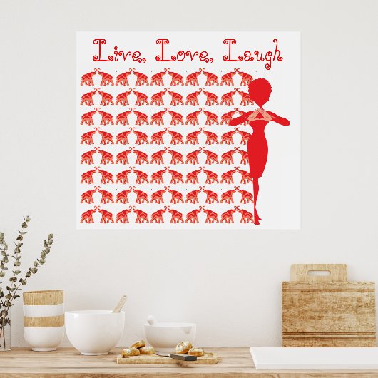 赤象のポスター ポスター (キッチン)